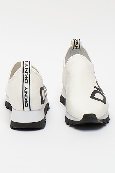 DKNY Pantofi sport slip-on de piele ecologica cu logo supradimensionat Azer Femei