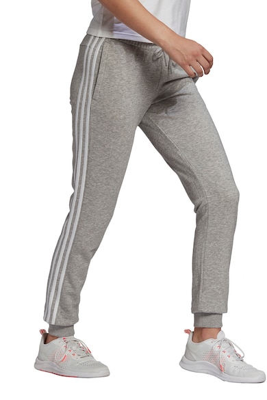 adidas Sportswear Pantaloni sport slim fit cu 3 dungi Essentials Femei