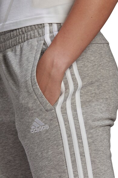 adidas Sportswear Pantaloni sport slim fit cu 3 dungi Essentials Femei