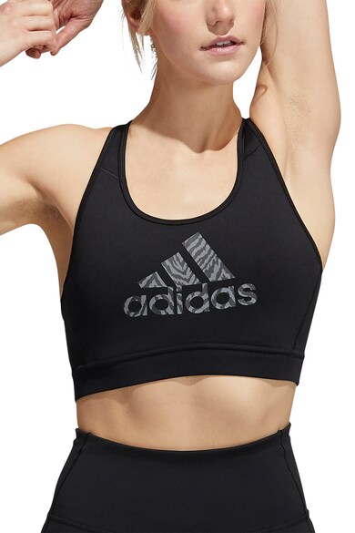 adidas Performance Bustiera sport cu imprimeu logo Don't Rest Femei