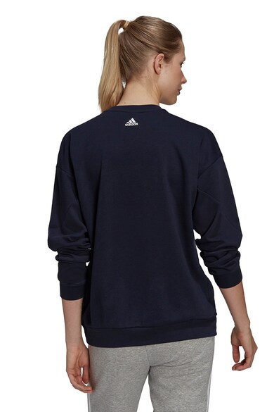 adidas Performance Bluza sport cu maneci cazute si imprimeu logo Femei