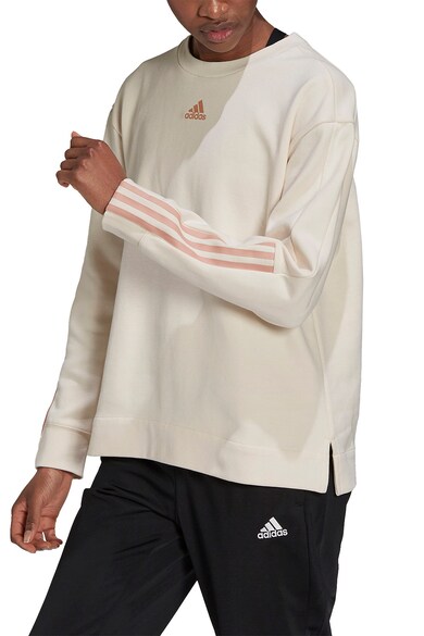 adidas Performance Bluza sport cu decolteu rotund si imprimeu logo Femei