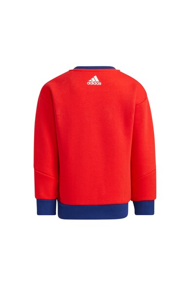 adidas Performance Bluza sport cu maneci cazute pentru fitness, Rosu/Albastru inchis, Baieti