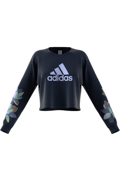 adidas Performance Bluza sport lejera crop din fleece Farm Rio Femei