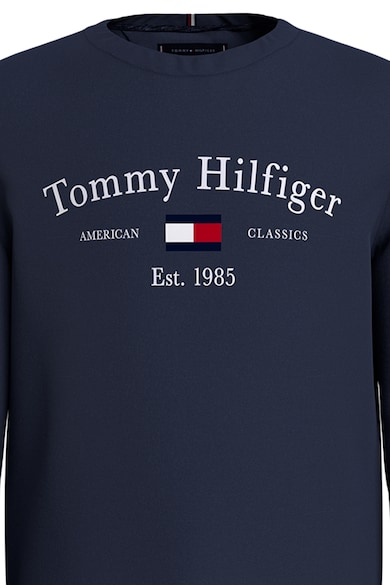 Tommy Hilfiger Bluza sport de bumbac organic cu logo Baieti