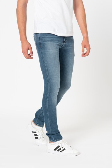 ARMANI EXCHANGE Blugi super skinny cu aspect decolorat Barbati