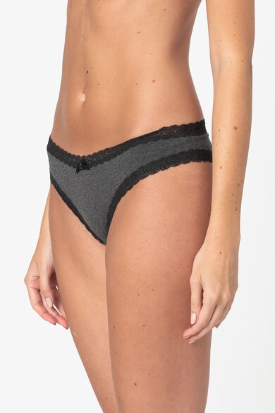 Hunkemoller Set de chiloti tanga cu insertii de dantela, 3 perechi Femei