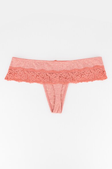 Hunkemoller Set de chiloti tanga cu insertii de dantela, 3 perechi Femei