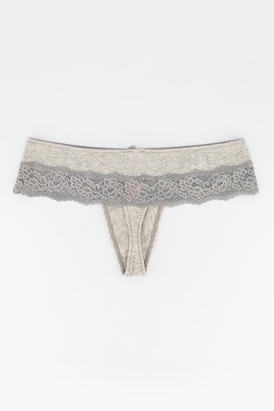 Hunkemoller Set de chiloti tanga cu insertii de dantela, 3 perechi Femei