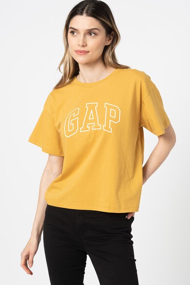 GAP Tricou cu decolteu rotund si imprimeu logo Femei