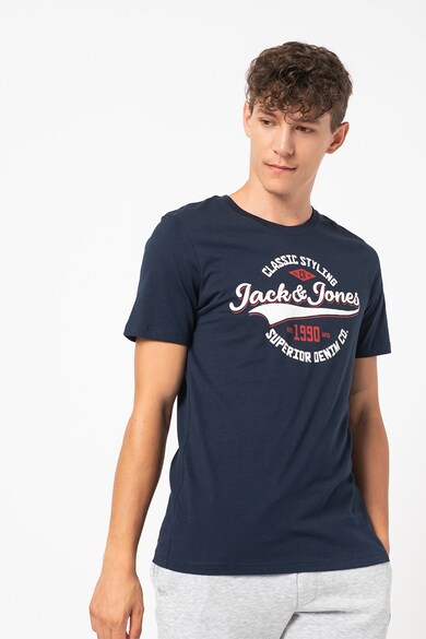 Jack & Jones Set de tricouri cu decolteu la baza gatului, 2 piese Barbati