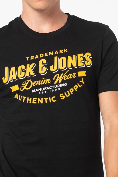 Jack & Jones Set de tricouri cu decolteu la baza gatului, 3 piese Barbati