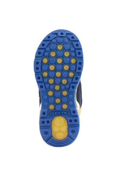 Geox Pantofi sport de piele ecologica si textil cu velcro Android Baieti