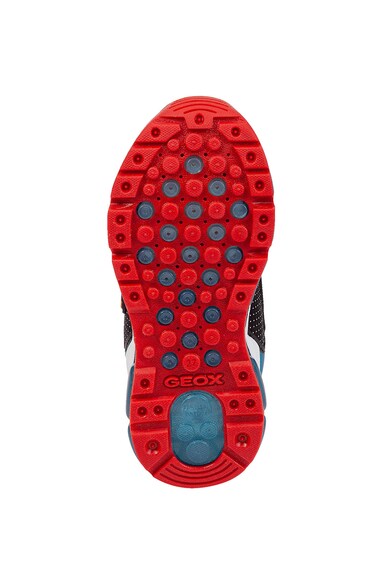 Geox Pantofi sport de piele ecologica si textil cu velcro Android Baieti