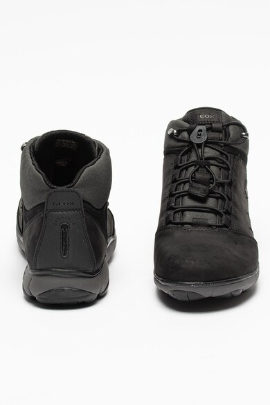 Geox Pantofi sport din piele ecologica cu detaliu logo Barbati