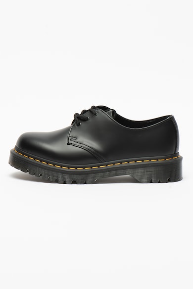 Pantofi derby unisex din piele Bex - Negru