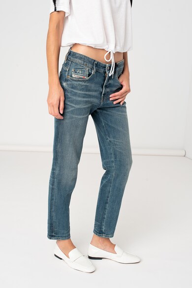 Diesel Blugi slim fit crop cu aspect decolorat Rifty Femei