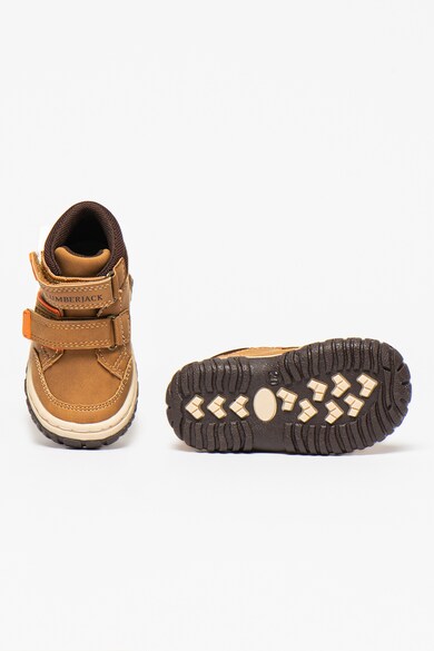 Lumberjack Pantofi sport din piele si material textil cu inchidere velcro Baieti