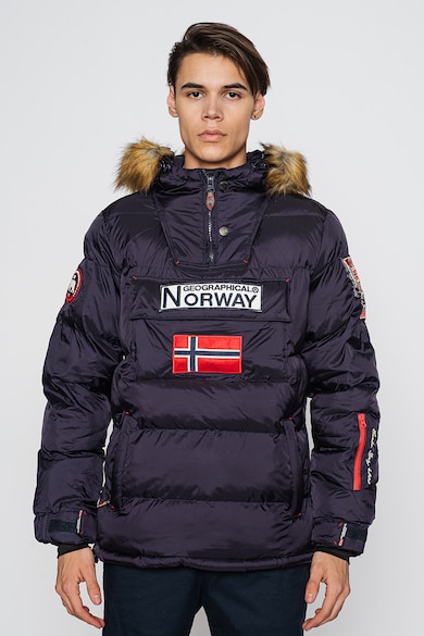 Geographical Norway Bilboquet kapucnis bebújós bélelt télikabát férfi