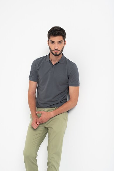 Liu Jo Tricou polo de bumbac cu aspect piqué Barbati