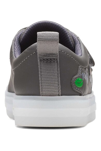 Clarks Pantofi sport din piele cu inchidere velcro si lumini LED Flare Bug Fete