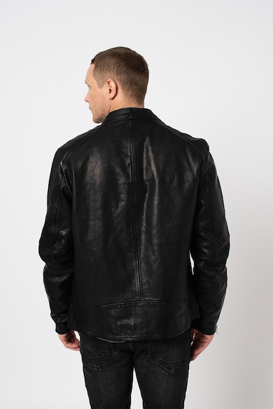 AllSaints Jacheta biker de piele Cora Barbati