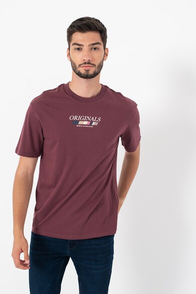 Jack & Jones Tricou cu decolteu la baza gatului si logo Clay Barbati