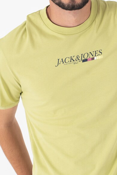 Jack & Jones Tricou cu decolteu la baza gatului si logo Clay Barbati