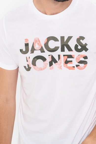 Jack & Jones Set de tricouri cu decolteu la baza gatului si logo supradimensionat Soldier - 2 piese Barbati
