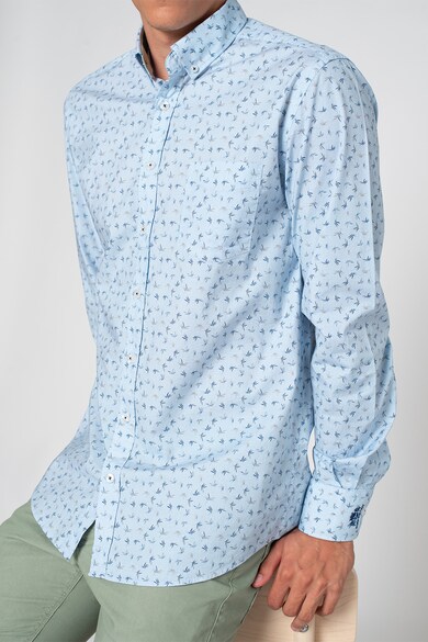 State of Art Риза с фигурална щампа и джоб на гърдите Мъже