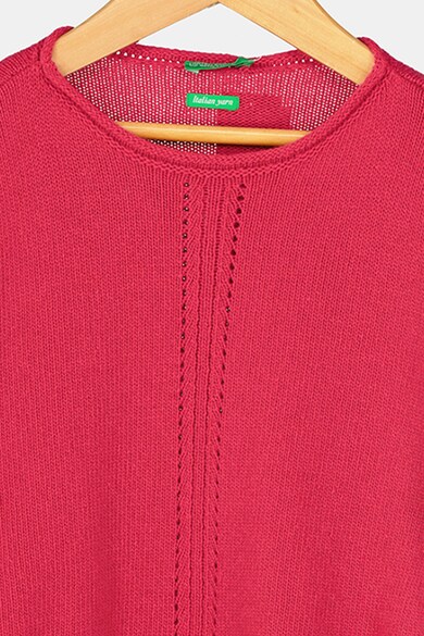 United Colors of Benetton Асиметричен пуловер с вълна Момичета