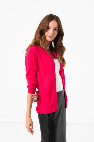 United Colors of Benetton Cardigan din lana virgina cu aspect de tricot fin Femei