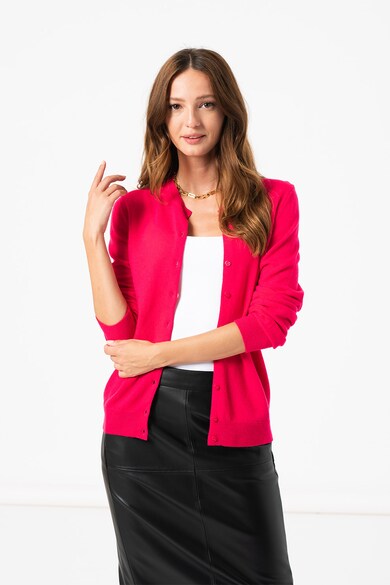 United Colors of Benetton Cardigan din lana virgina cu aspect de tricot fin Femei