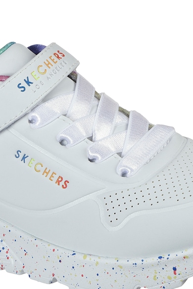 Skechers Uno Lite tépőzáras műbőr sneaker Lány