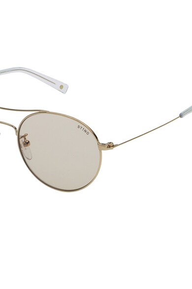 STING Ochelari de soare rotunzi unisex cu rama metalica Barbati