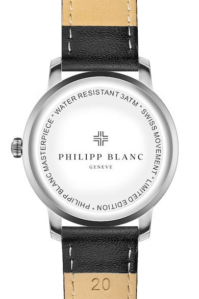 Philipp Blanc Uniszex bőrszíjas karóra férfi