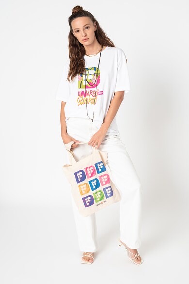 Fashion Days Tricou unisex de bumbac organic cu imprimeu grafic Femei