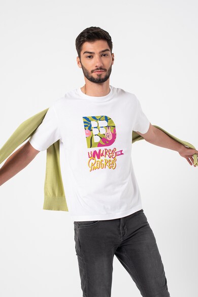 Fashion Days Tricou unisex de bumbac organic cu imprimeu grafic Femei