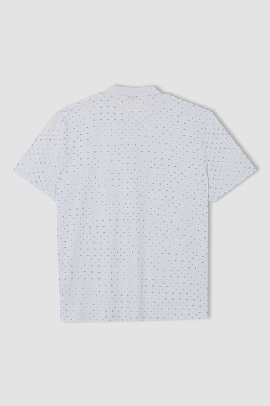 DeFacto Памучна тениска от пике с щампа Мъже