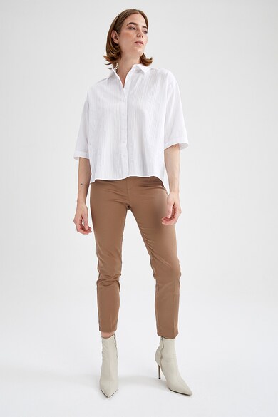 DeFacto Pantaloni crop chino slim fit Valentina Femei