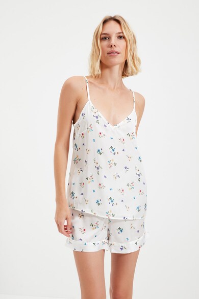 Trendyol Pijama scurta cu imprimeu floral Femei