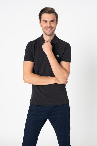 Lacoste Tricou polo slim fit de bumbac cu aspect pique Barbati