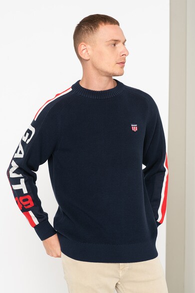 Gant Пуловер с овално деколте и уголемено лого Мъже