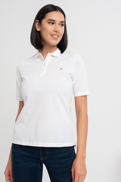 Gant Tricou polo din pique cu logo mic brodat Femei