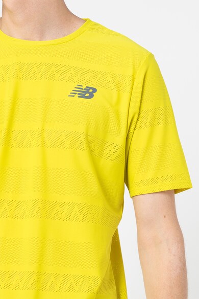 New Balance Тениска от жакард за бягане с лого Мъже