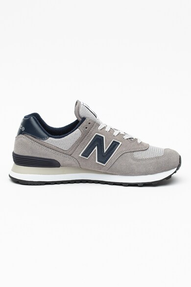 New Balance Pantofi sport cu garnituri de piele intoarsa si logo 574 Barbati