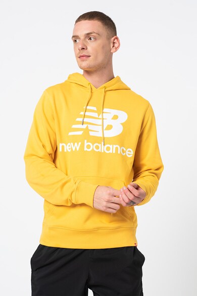 New Balance Худи Essentials Stacked с лого и джоб кенгуру Мъже