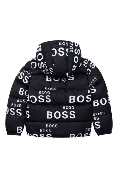 BOSS Kidswear Капитонирано зимно яке с качулка и вата Момчета