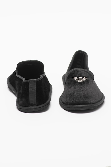 Emporio Armani Underwear Pantofi loafer de casa, cu broderie logo Femei