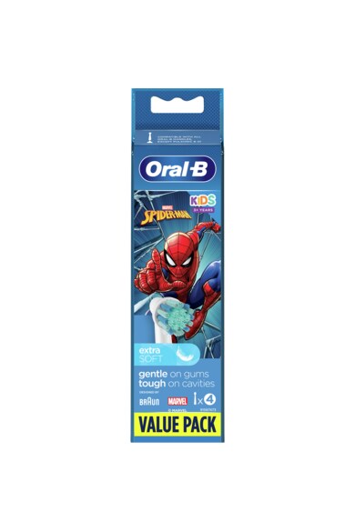 Oral-B Rezerve periuta de dinti electrica pentru copii  Spiderman, 4 buc Femei